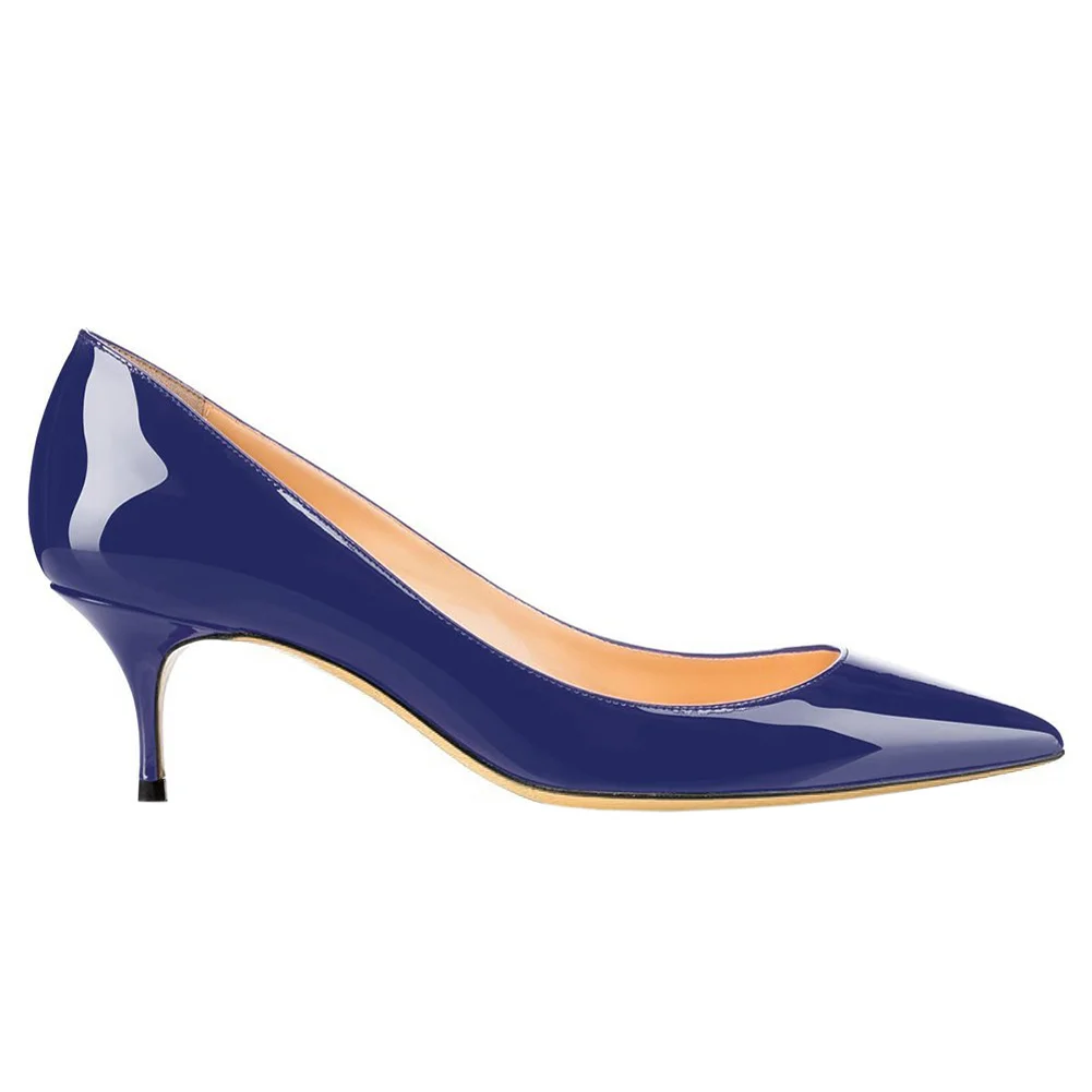 2.36" Kitten Heels Pumps Comfortable Women Daily Shoes-MERUMOTE