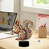 Diamond Painting Squirrel Night Light Lamp For Furniture Decoration