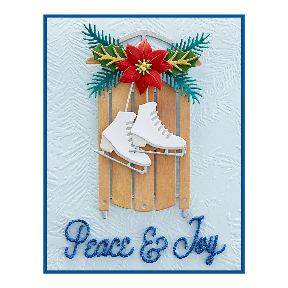 Nigikala Goddess Metal Cutting Dies Winter Welcome Sled Diy Scrapbooking Photo Album Decorative Embossing Paper Card Crafts