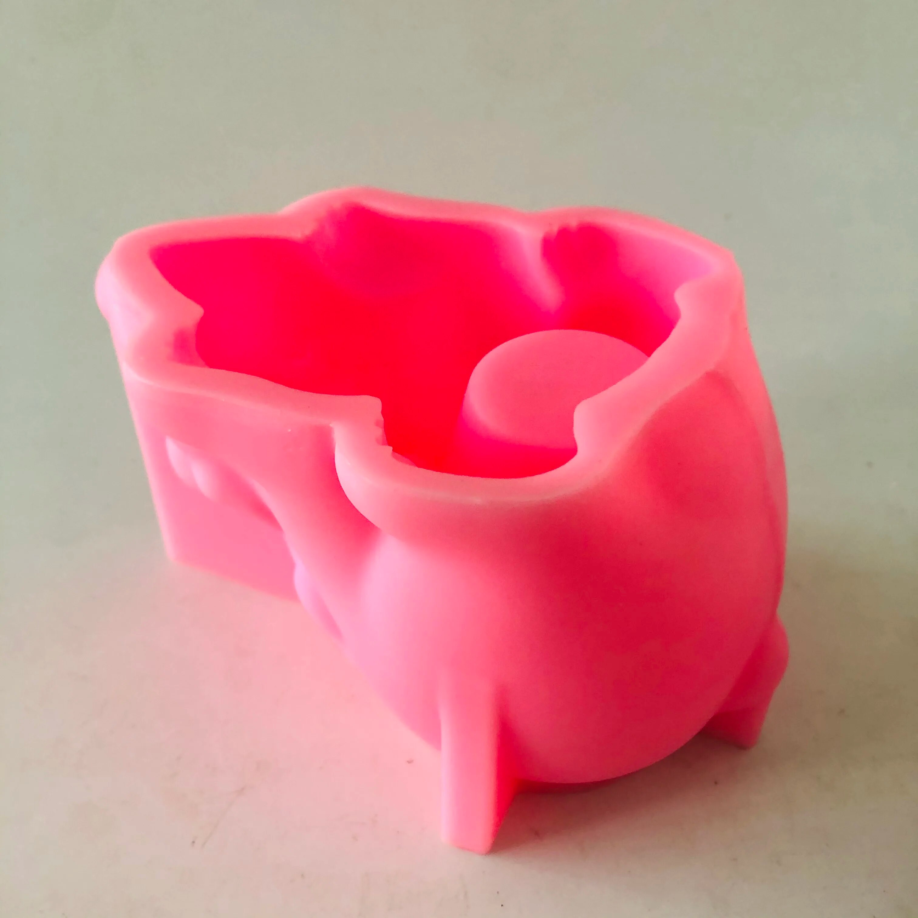 3D Bear Girl Planter Resin Craft Pen Holder Mould, Silicone Molds, Silica Gel, Plaster Casting Tools, DIY Cement Flower Pot Mold