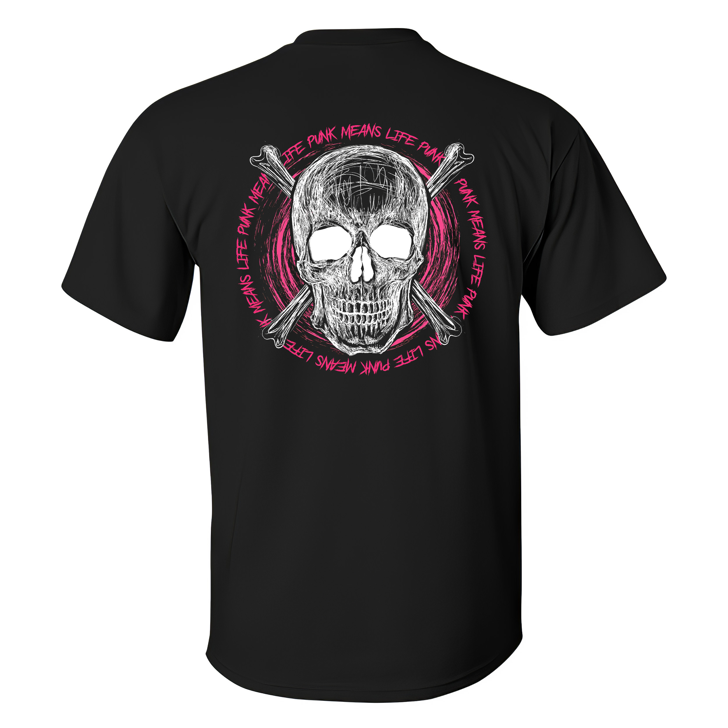 Punk Means Life Skull T-shirt - Livereid
