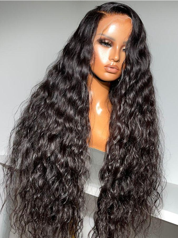 13x6 Water Wave Glueless Lace Wig | HD Lace & Transparent Lace | 200% & 250% Density | Boruihair 100% Human Hair