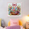 Easter Eggs In Flower Basket-14CT Stamped Cross Stitch 40*40cm/15.75*15.75in