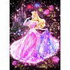 Figurine cartoon de la princesse B, creuse compl&egrave;te DIY 5d ronde &agrave; points diamants, peintures, arts plastiques pour adultes, d&eacute;coration murale pour d&eacute;butants, kits de peinture en cristal diamant &agrave; strass 15,74x21,65 pouces
