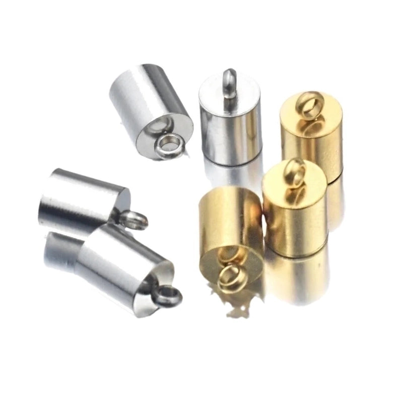 1 Piece Stainless Steel Solid Color Connection Buckle Minimalist