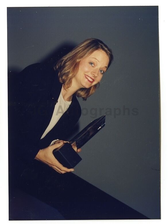 Jodie Foster - Vintage Candid Photo Poster painting by Peter Warrack - Previously Unpublished