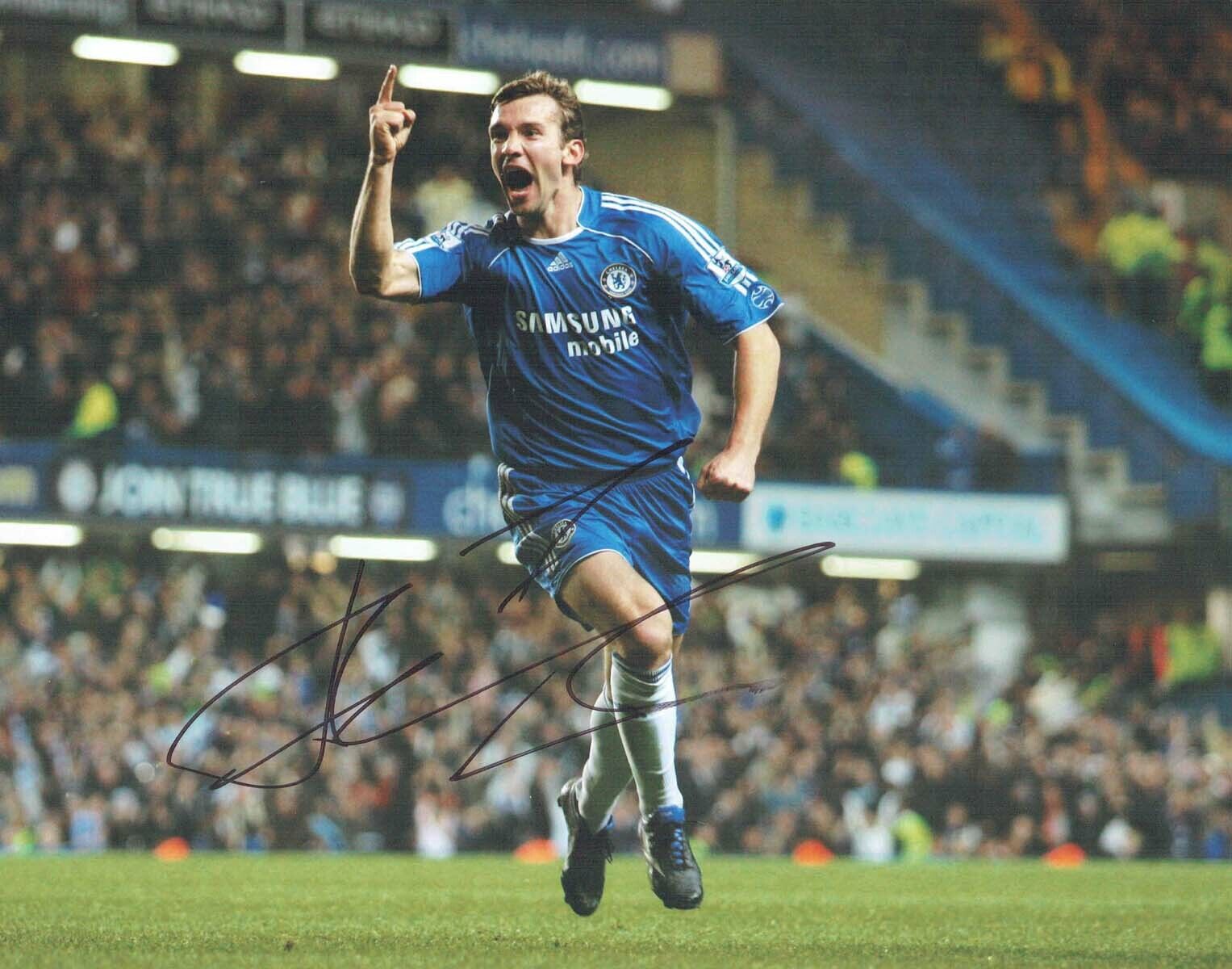 Andriy SHEVCHENKO Signed Autograph 14x11 Photo Poster painting AFTAL RD COA Chelsea FC Football