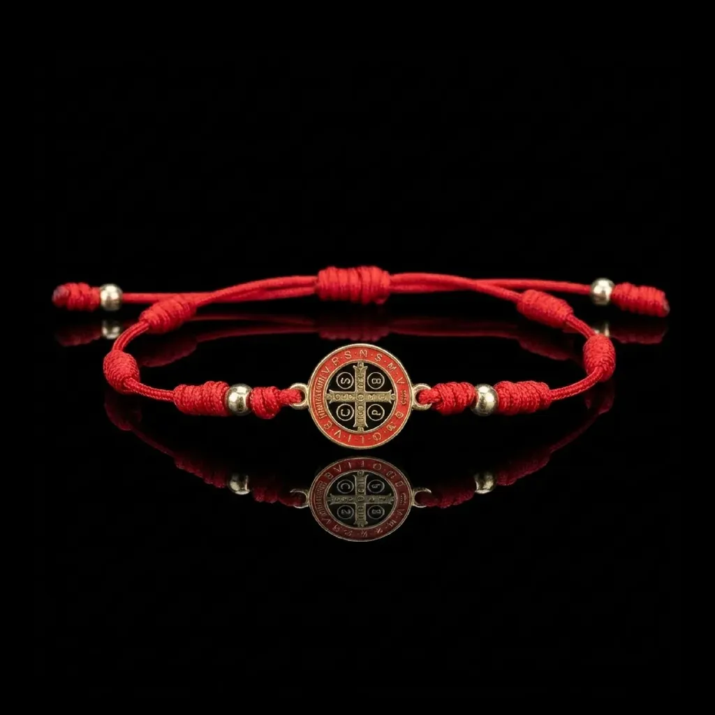 The Saint Benedict Crimson Guardian Bracelet