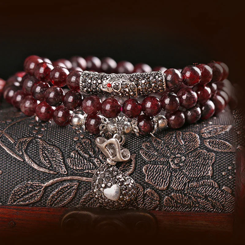 Natural Garnet Protection Bracelet