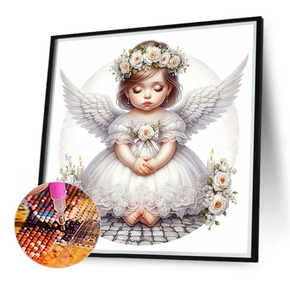Full Round Diamond Painting 40*40cm - Angel Child
