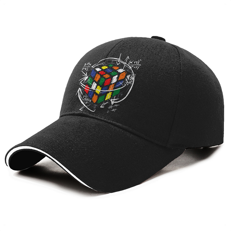 Math On Dark, Rubik Cube Baseball Cap