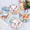[Upgrade]6pcs/set DIY Diamond Painting Waterproof Case Classic Cute Animals Coaster Gift Decor Set