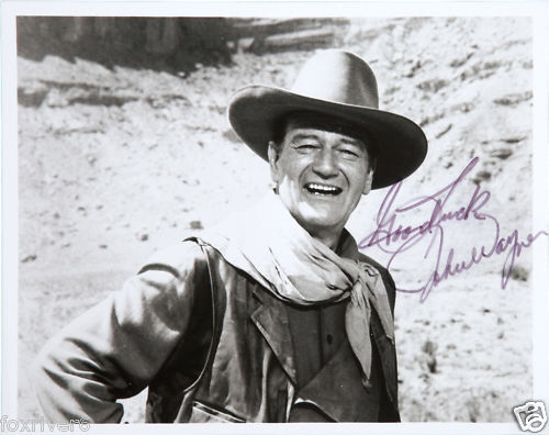 JOHN WAYNE Signed Photo Poster paintinggraph - Film Actor - Preprint