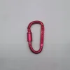High quality bold 8CM D-shaped aluminum alloy carabiner with lock, quick hanging nut buckle