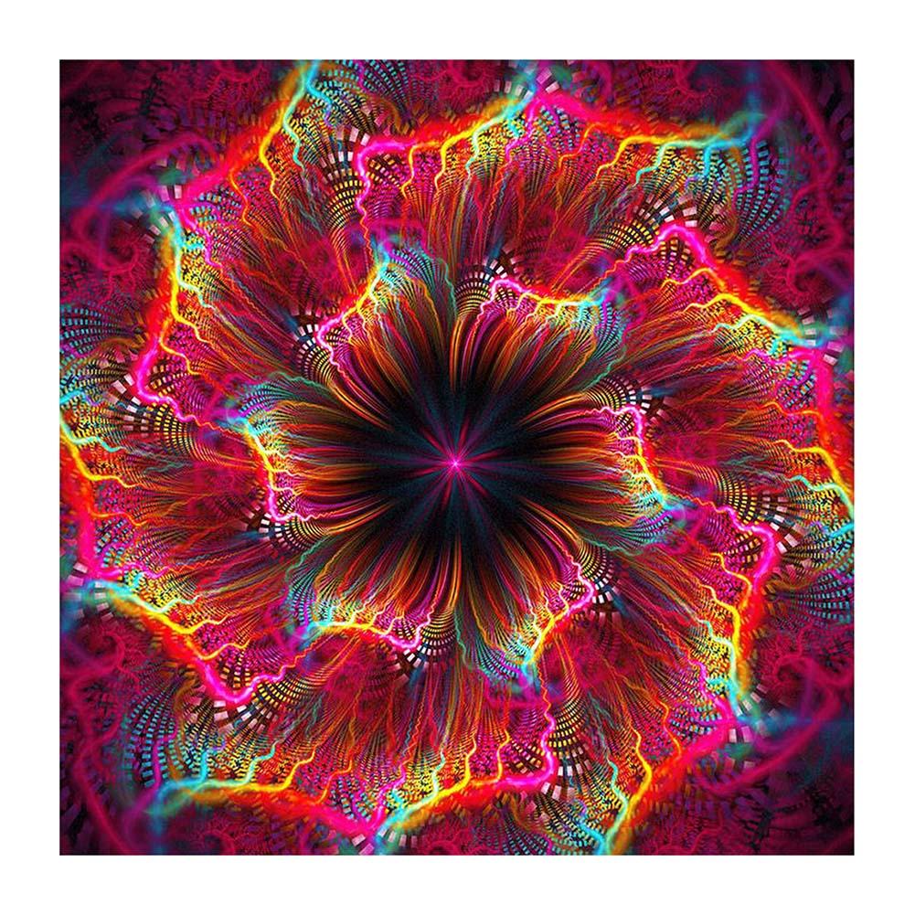 

30*30CM - Datura Flower - Round Drill Diamond Painting, 501 Original