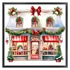 >SALE<Full Embroidery Cotton Thread 11CT Printed Christmas Shop Cross Stitch 50x50cm