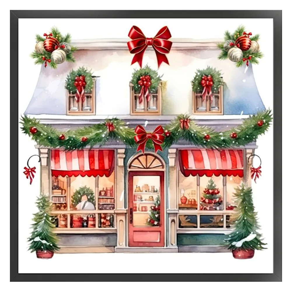 DIY Stamped Cross Stitch 11CT Full Embroidery 50*50cm - Christmas Shop