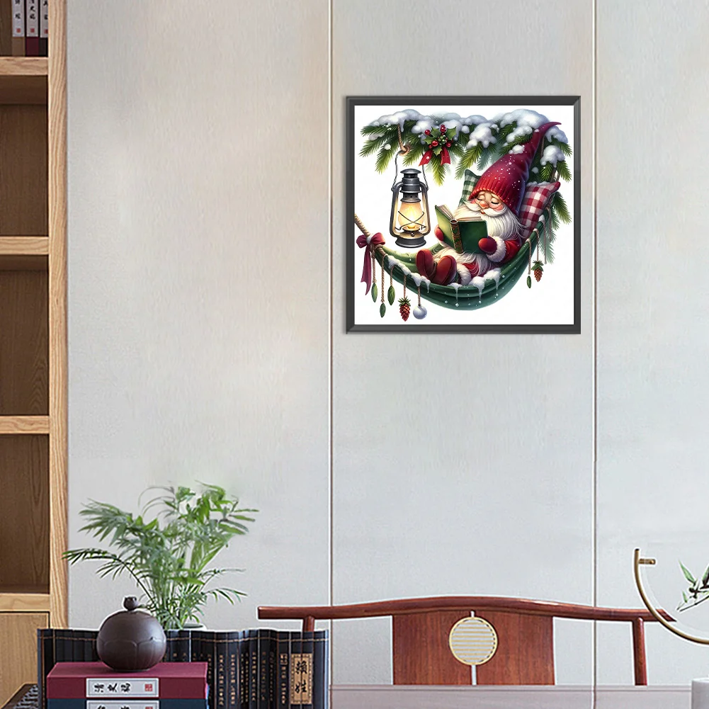 Diamond Painting - Full Round Drill - Christmas Gnome(Canvas|30*30cm)