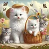 Diamond Painting-DIY Full Round Drill Cat(40*40CM)