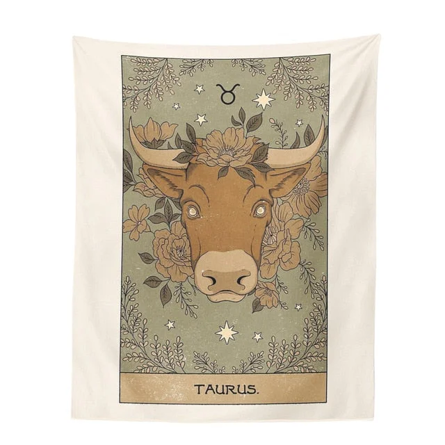 Tarot Constellation Tapestry Tarot Card Tapestry Boho Tapestry Wall Hanging Trippy Divination Beach Mat Sun Moon Wall Decor