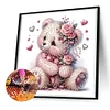 Heart Plush Bear - Crystal Rhinestone Diamond Painting
