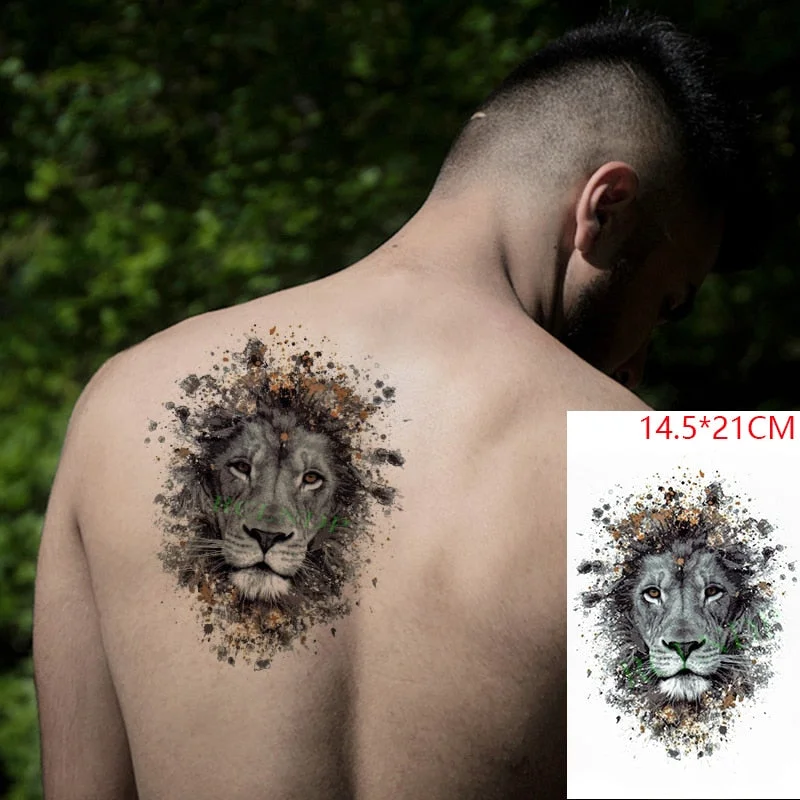 Waterproof Temporary Tattoo Sticker Skull Head Cross Letter Big Size Body Art Flash Tatoo Fake Tatto Stickers for Girl Men Women