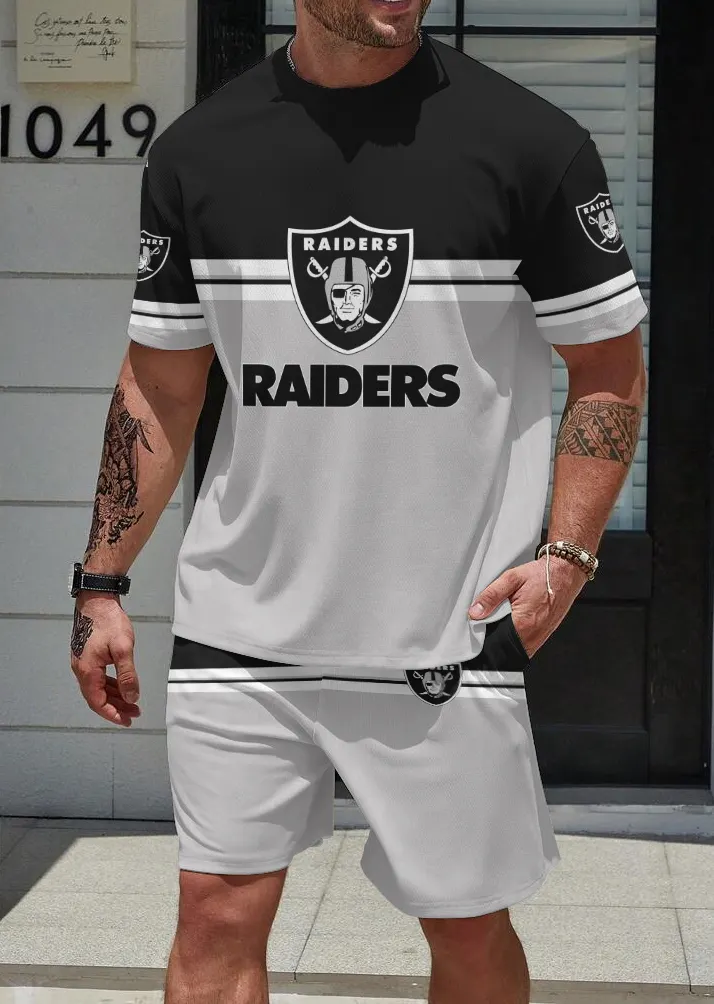 Las Vegas Raiders Limited Edition Top And Shorts Two-Piece Suits