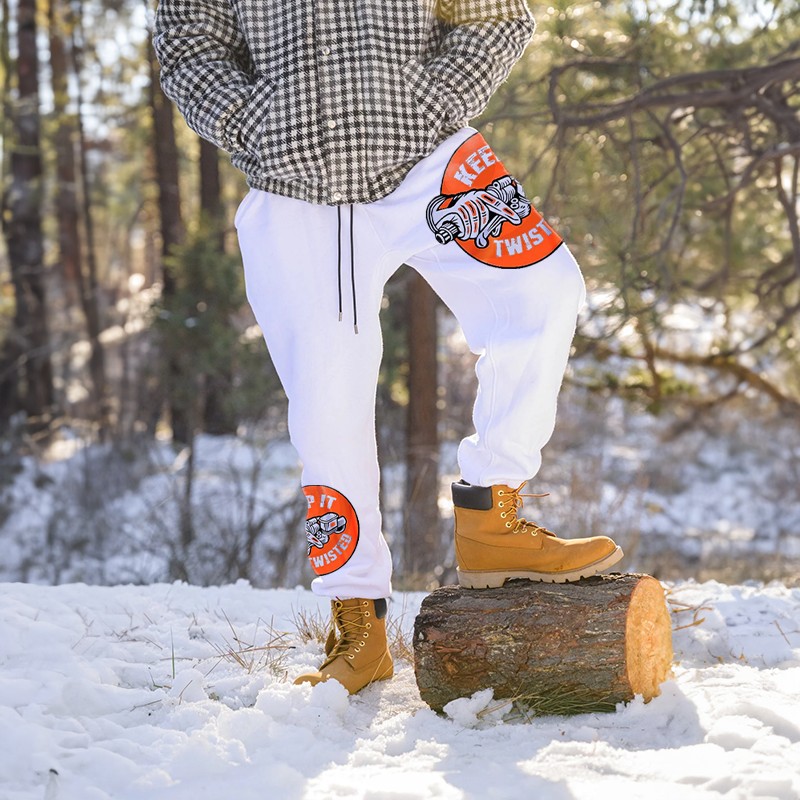 KEEP IT TWISTED Motor Head GRAPHIC PRINT JOGGERS