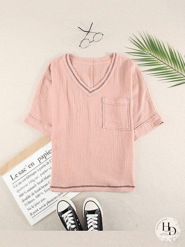 Women's Summer Casual Pocket Tee