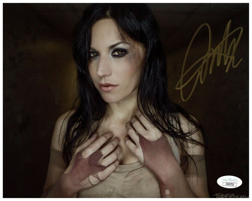 Cristina Scabbia Signed Autograph 8x10 Photo Poster painting - Lacuna Coil Vocalist ()