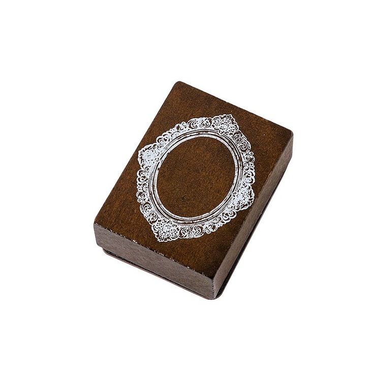 JOURNALSAY Creative Wooden Stamp Retro Literary Art Border Journal Scrapbooking