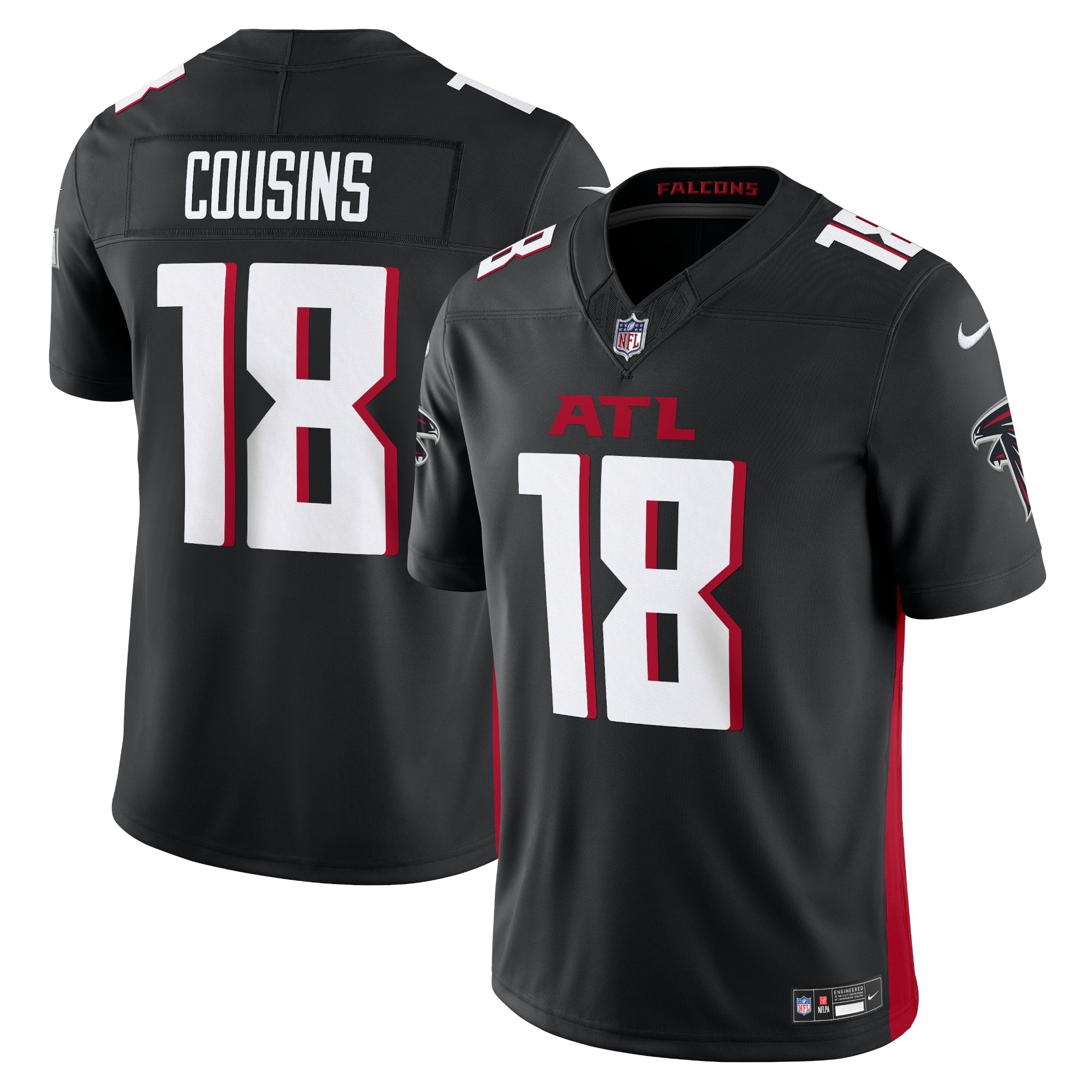 Kirk Cousins Atlanta Falcons Nike Vapor F.U.S.E. Limited Jersey - Black mysite
