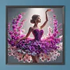 Jupe fleur fille - perceuse ronde peinture diamant - 40*40cm