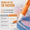 Orange Automatic 2.8mm Diamond Drill Pen No Wax Self-Priming for Adults