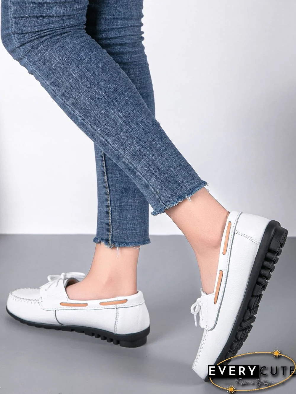 Retro Casual Simple Lace-up Flat Shoes