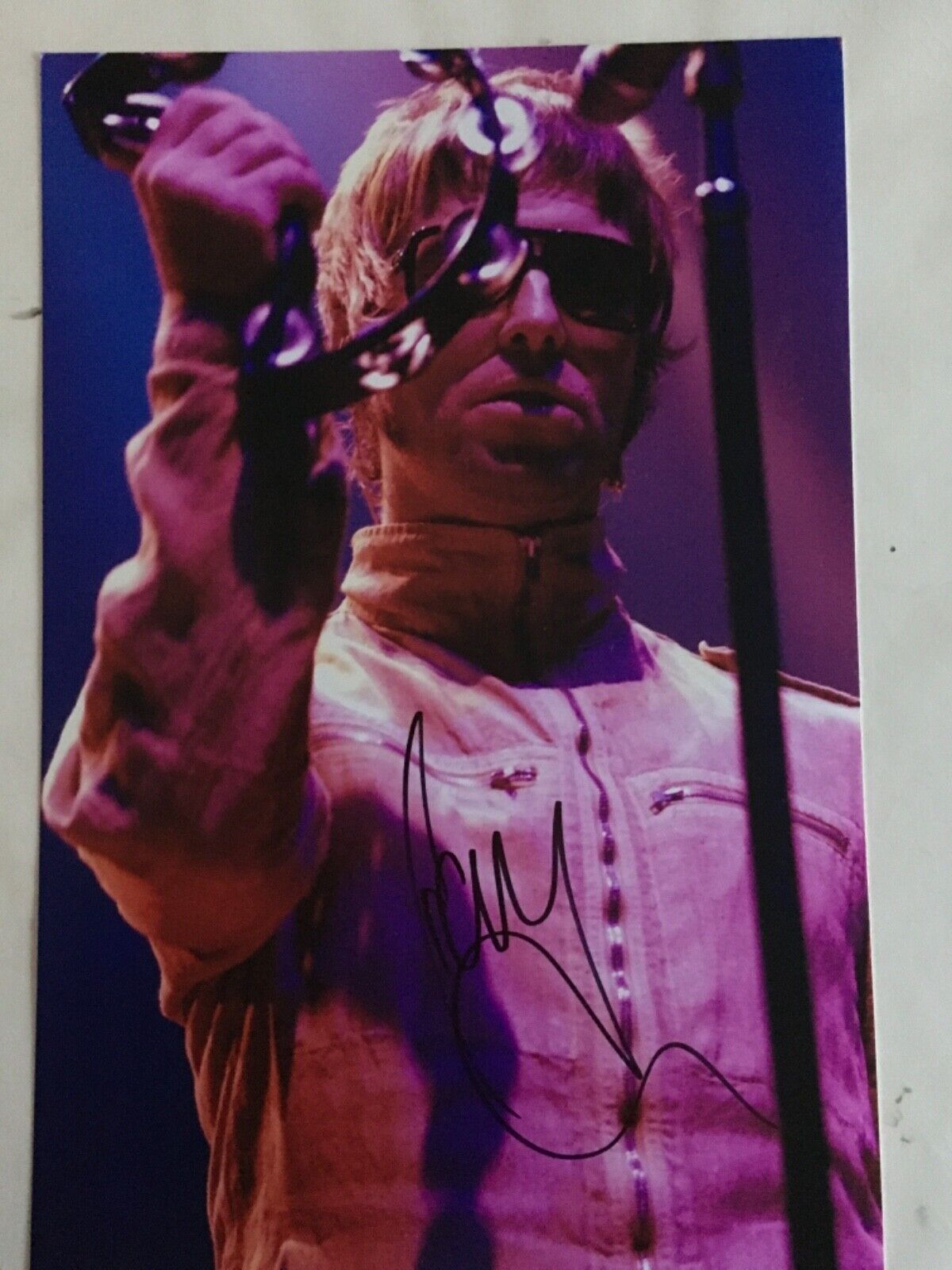 Liam Gallagher Signed Legend music Photo Poster painting 12x 8 autograph Excellent