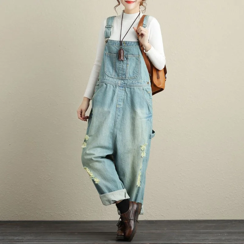 Light Color Bib Jeans