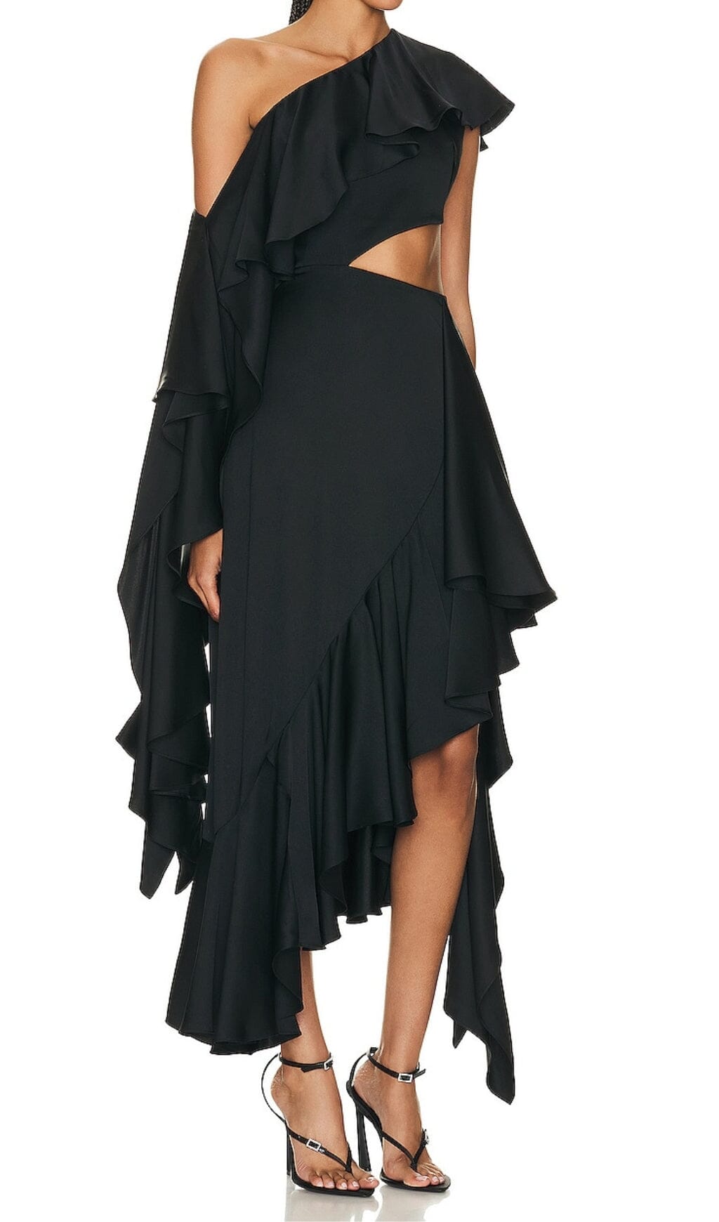 Ruffles Asymmetrical Maxi Dress Miss Lee Label