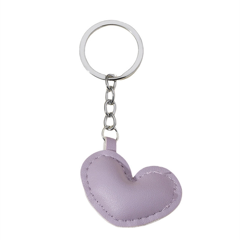 Classic Style Commute Heart Shape Pu Leather Valentine’S Day Unisex Bag Pendant Keychain