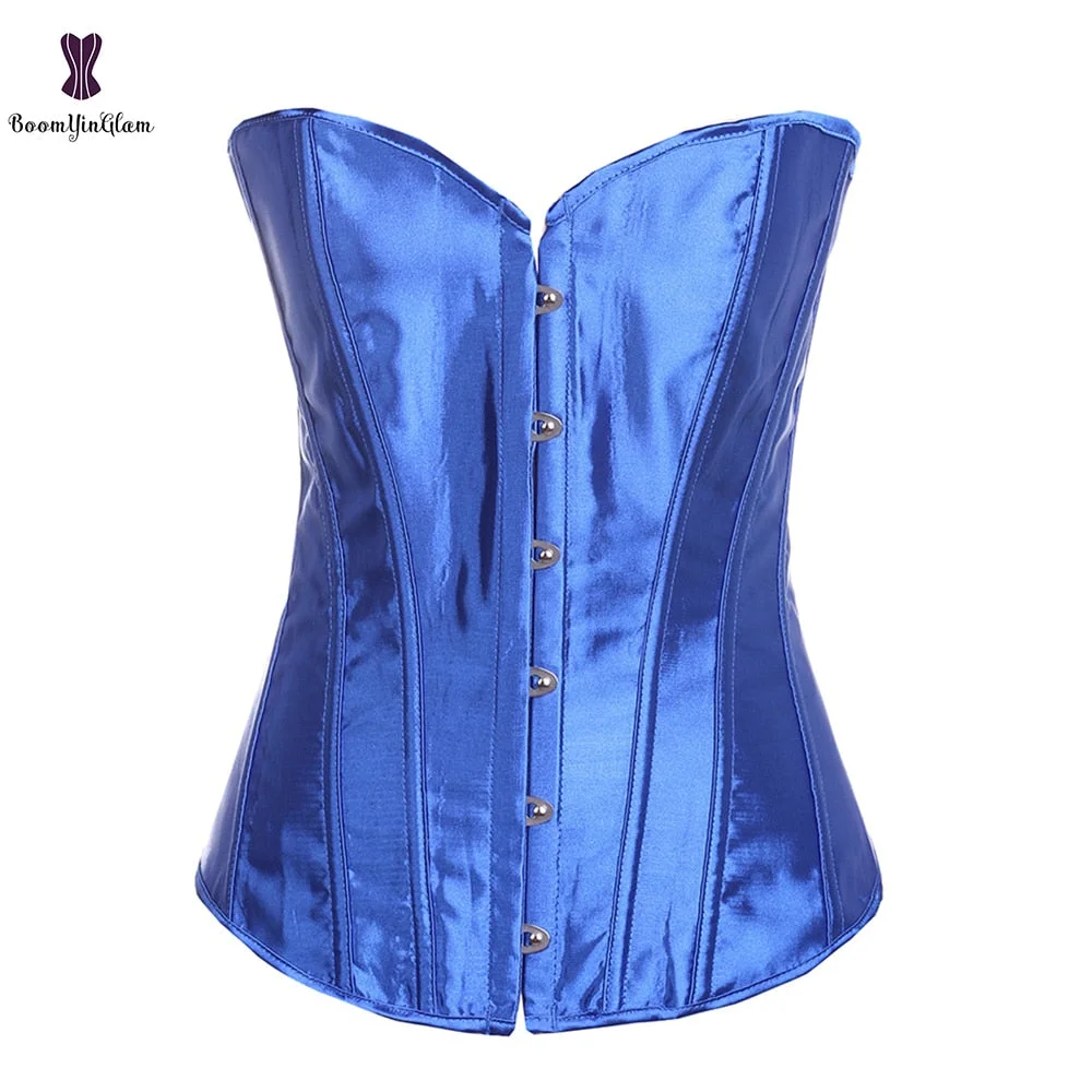 Plus Size Women's Body Shapewear Costume Party Wearing Clothing Colored Corset Bustier With G String 818#