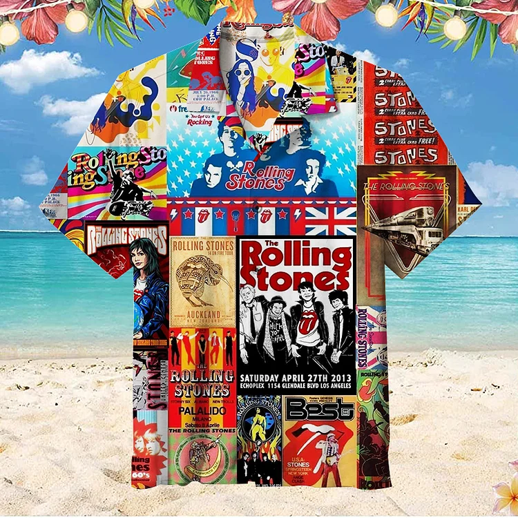 The Rolling Stones|Unisex Hawaiian Shirt