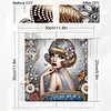 Noble femme en argent, forme sp&eacute;ciale 5d bricolage, diamants partiels, peintures d&rsquo;art de pierres pr&eacute;cieuses pour adultes d&eacute;butants, d&eacute;coration int&eacute;ri