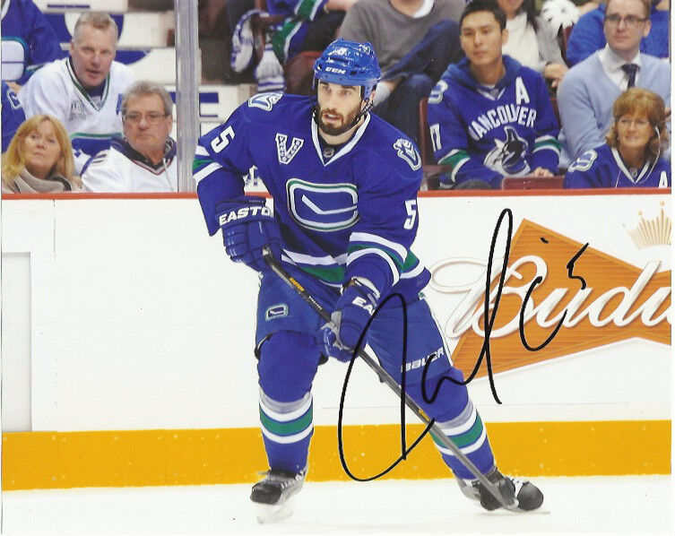 Vancouver Canucks Jason Garrison Signed Autographed 8x10 Photo Poster painting COA E