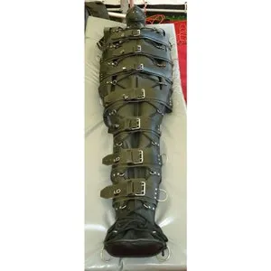 pornhint Pornhint Real Cow leather Sleep Sack Bondage Body Bag Bdsm Mummy Seductive Restricted Bondage Bag BDSM With Hood Heavy Duty belts Serious Bondage