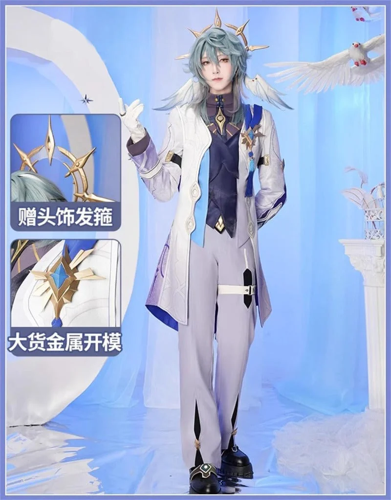 次元依　金属製　崩壊スターレイル　サンデー　コスプレ　衣装　ウィッグ付き 五次元 崩壊スターレイル コスプレ 崩スタ サンデー ウィッグ