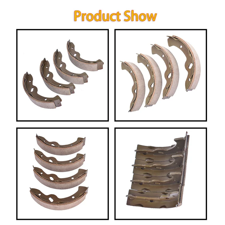 Silscvtt Golf Cart Brake Shoes Replacement for EZGO TXT (1997-2009.5) Workhorse 1996 Yamaha G14-G22 1994-2006