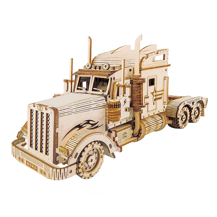 ROKR Heavy Truck Scale Model 3D Wooden Puzzle MC502 Robotime-UK