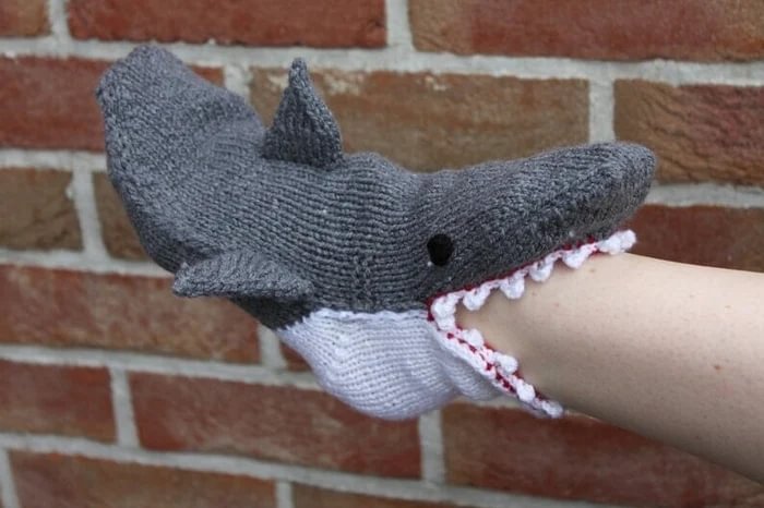 (🎁💝Christmas Pre-Sale 50% OFF!!) - 🎅3D knitted crocodile socks