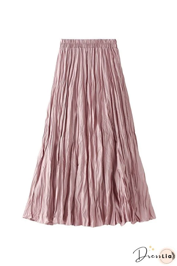 A-line mid-length winter skirt with sweater