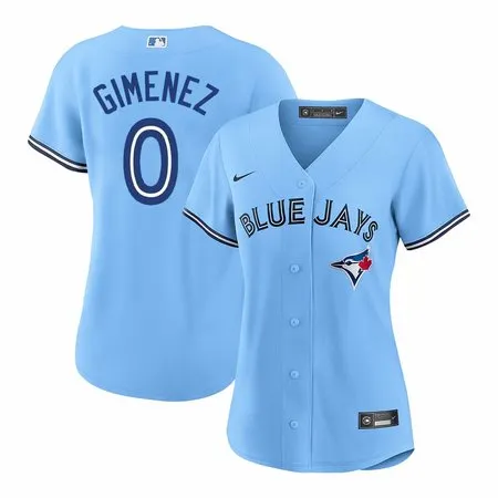 Women's Toronto Blue Jays #0 Andres Gimenez  Blue Home Replica Jersey